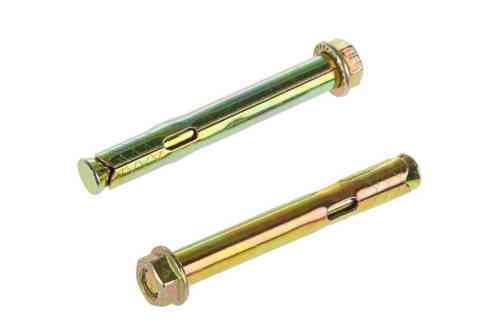 Анкер зі шкіркою і гайкою М10/12*75 цинк жовтий (пач 10шт) APRO Рівне