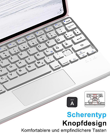 Чехол-книжка с клавиатурой для iPad Air 11-inch(M2) 2024/ iPad Air 5 2022/Air 4 2020 10.9/iPad 4-го покол. 10.9 / iPad Pro 11 2018 Днепр - изображение 7