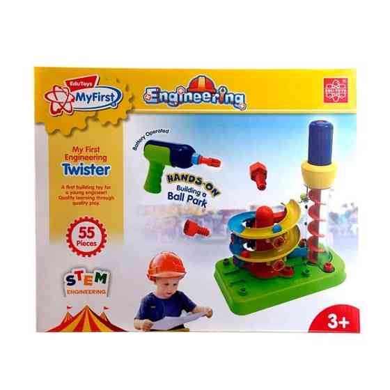 Набір для складання Edu-Toys Гірка-спіраль з інструментами 55 деталей (JS022) Харків