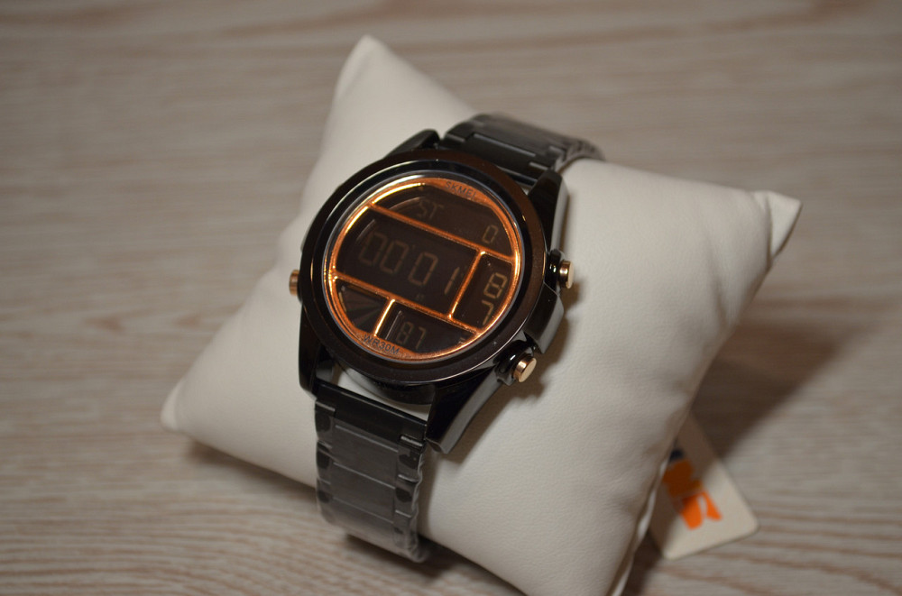 Наручные мужские часы Skmei 1448 Indigo Черный Розовое золото Киев - изображение 8