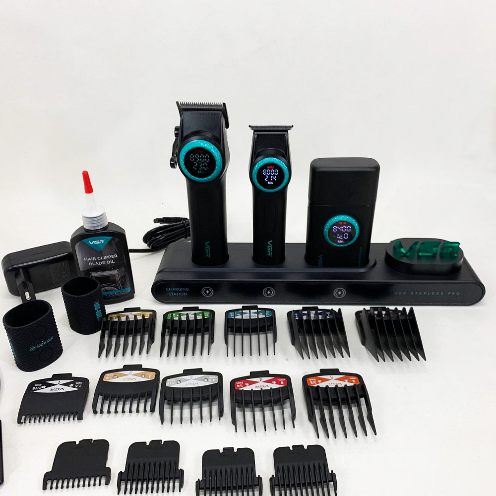 Стильна машинка для стрижки VGR, Бездротовий тример для стрижки волосся Машинка підстригання BJ-88 Івано-Франківськ - фото 7