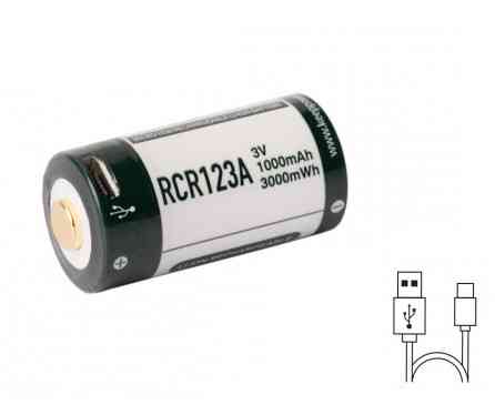 Аккумулятор 16340 Keeppower 3V 1000mAh + micro USB (P1634U2) Киев