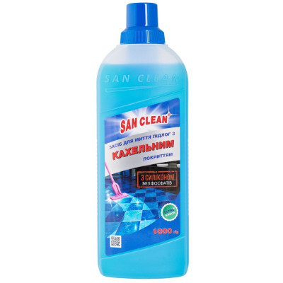 Средство для мытья пола San Clean для плитки и кафеля 1 кг (4820003541678) Винница - изображение 1
