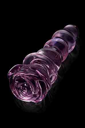 Фалоімітатор ялинка зі скла Dream Toys Glaze Glass у формі бутона троянди Sex Aura Київ