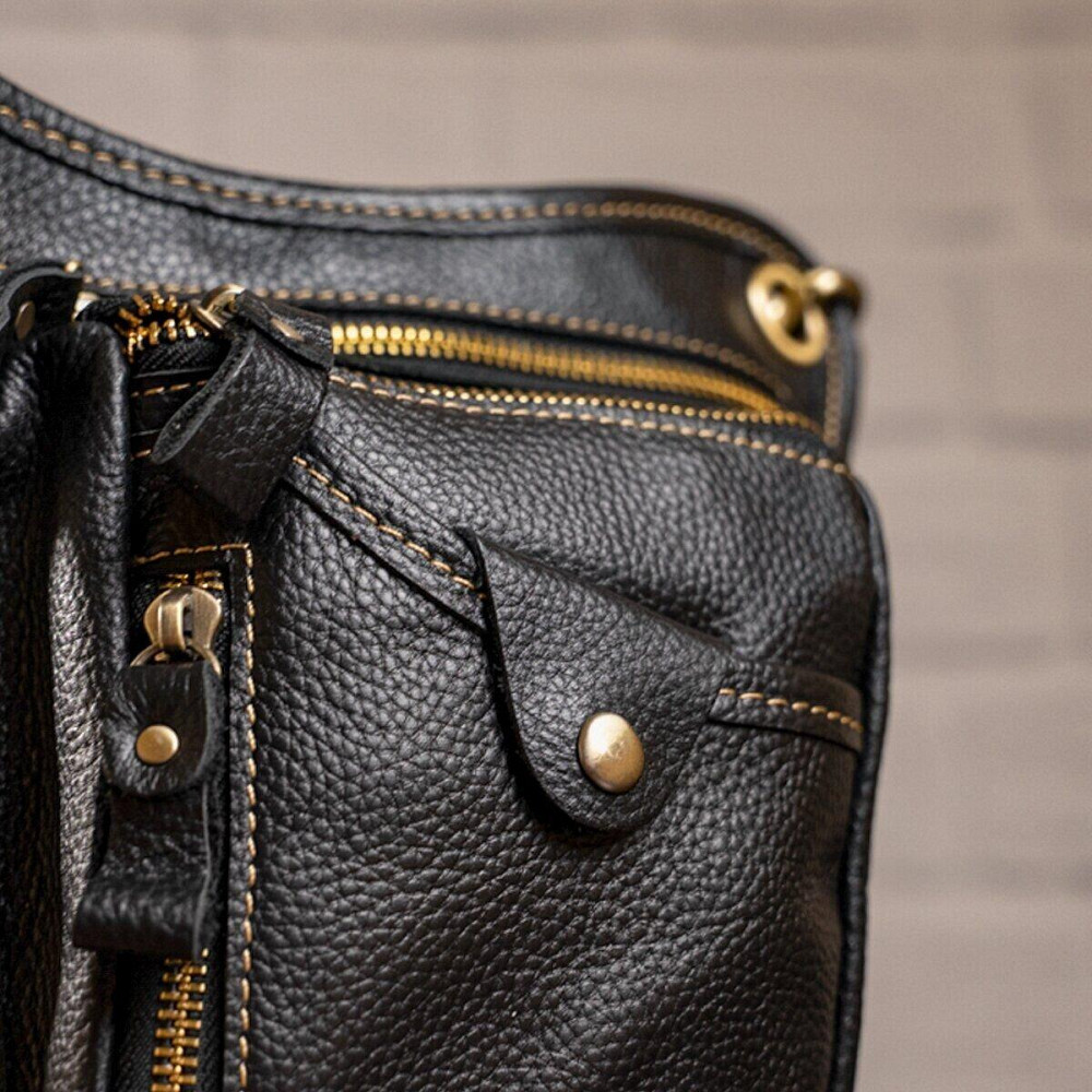 Сумка на пояс Vintage 14659 Чорна Київ - фото 10