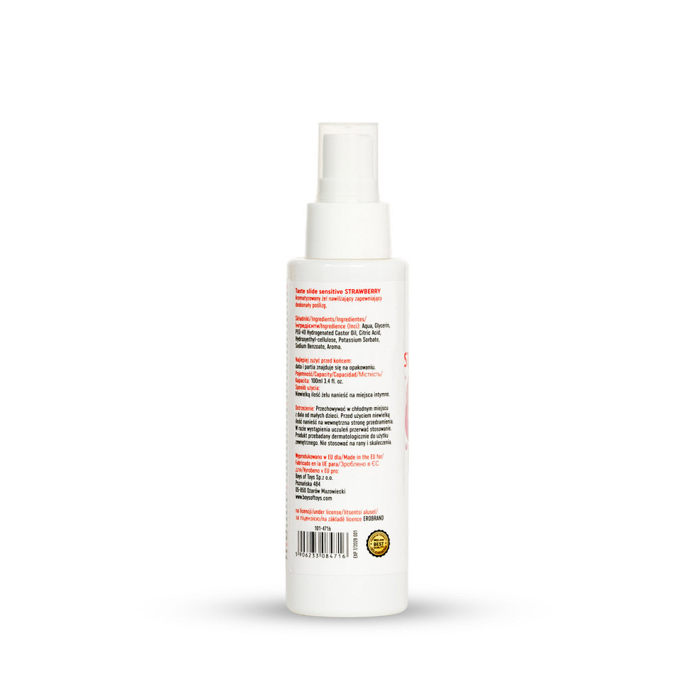 Интимный гель-лубрикант - MyLove Taste Slide Sensitive Strawberry, 100 мл Sex Aura Киев - изображение 6
