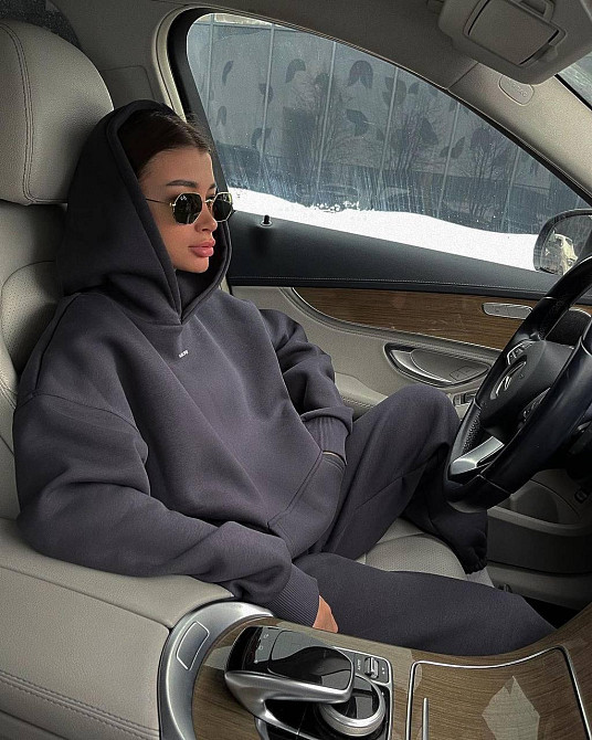 Жіночий теплий спортивний костюм. Графіт, 42/44 Одеса - фото 1