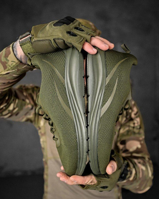 Літні міські кросівки М171-3 олива ДЛ63960 Одеса - фото 13