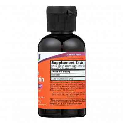 Аминокислота Now Foods Мелатонин жидкий, Liquid Melatonin, 2 жидких унции (59 мл) (NOW-03261) Винница
