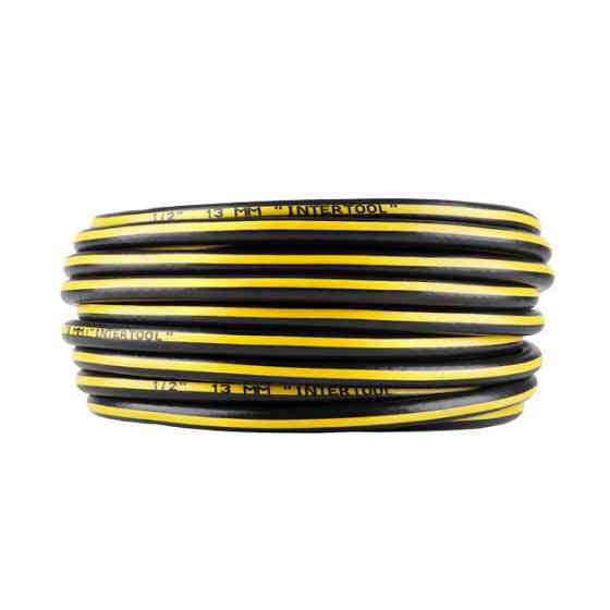 Шланг для води 4-х шаровий 1/2 ", 20м, армований, PVC INTERTOOL GE-4103 Київ