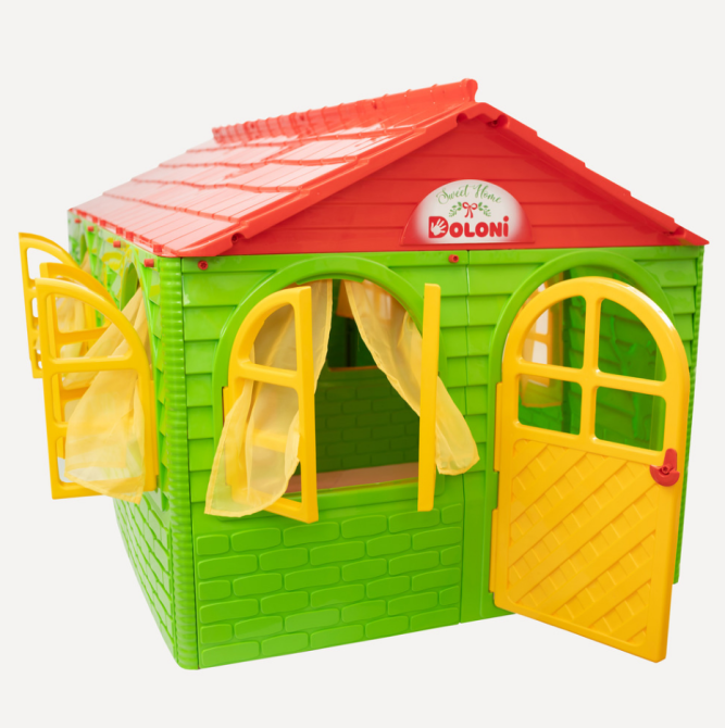 Детский игровой Домик со шторками 02550/23 пластиковый Винница - изображение 2