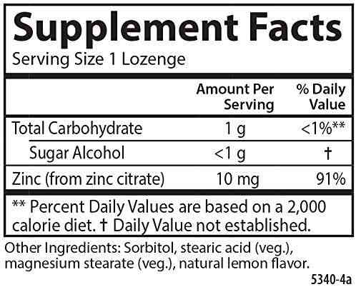 Цинк Carlson Labs Zinc-Ease 42 Lozenges (Lemon) Луцк