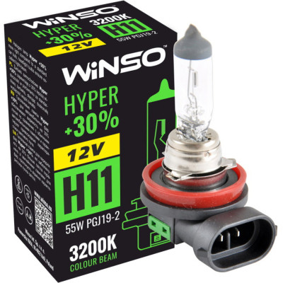 Автолампа WINSO H11 +30 55W (712810) Винница - изображение 2