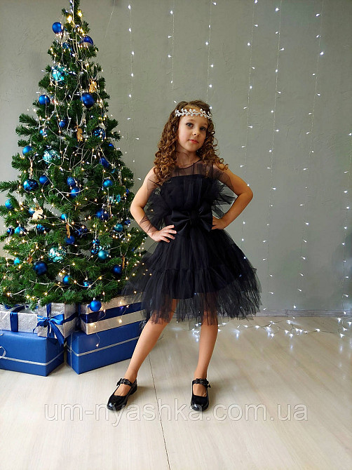 Черное нарядное платье на девочку Уэнсдэй Кривой Рог - изображение 4