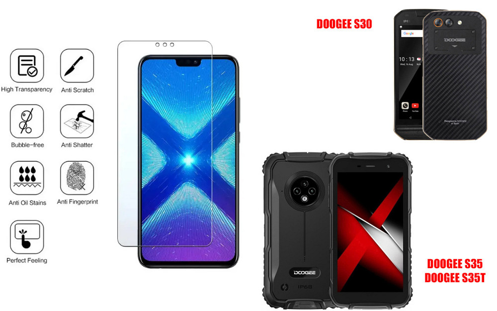 Защитное стекло NeoGlass для DOOGEE S30, S35, S35T – ультрапрозрачное и устойчивое Киев - изображение 4