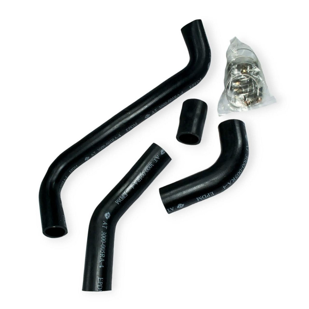 Патрубок 2105 алюм.рад. (AT) 4шт + хомуты радиатора Мукачево - изображение 1