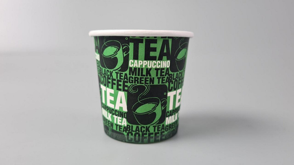 Паперові одноразові склянки 110 мл Юніта TEA зелений (50 шт.) Харків - фото 1