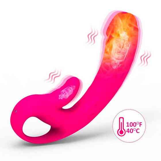 Подвійний вібратор з підігрівом для точки G і клітора We Love Вінниця
