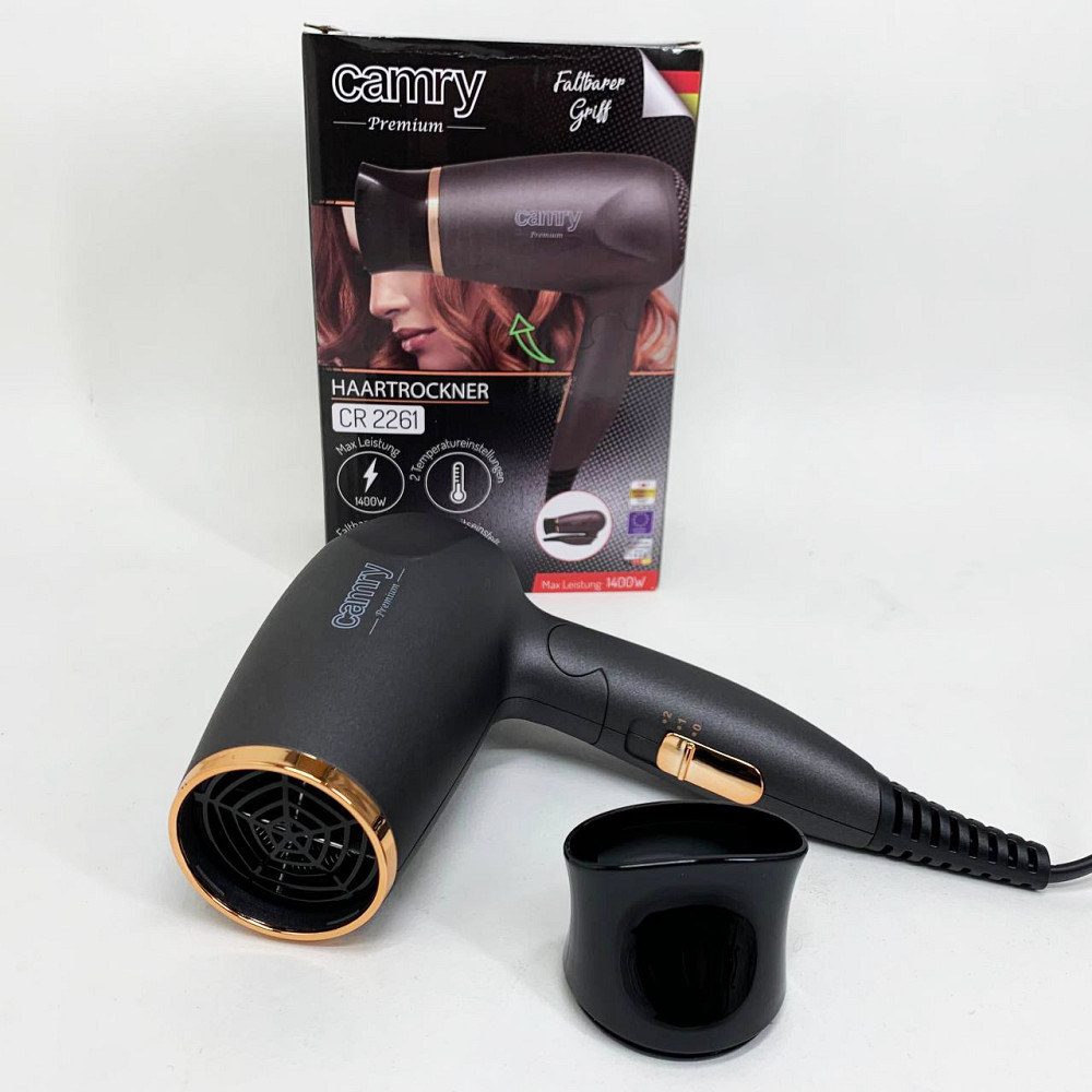 Функціональний професійний фен Camry CR 2261 1200Вт, Фен-стайлер для сушіння волосся FR-90 Львів - фото 10