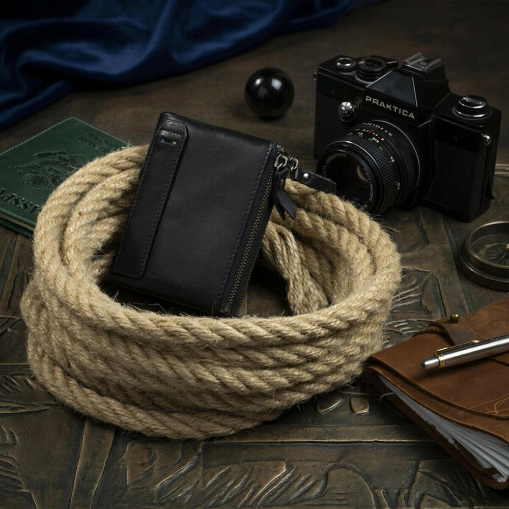 Кошелек унисекс Vintage 14941 Черный Киев - изображение 14