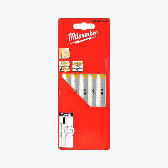 Полотна для лобзика T344D MILWAUKEE, 105/4,0мм, (5шт) Одесса