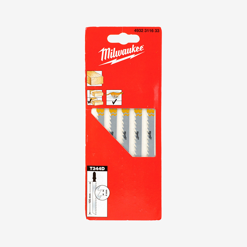 Полотна для лобзика T344D MILWAUKEE, 105/4,0мм, (5шт) Одесса - изображение 2