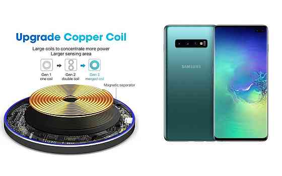 Беспроводное зарядное устройство Copper до 30W для Motorola ThinkPhone, USB-C, LED Киев