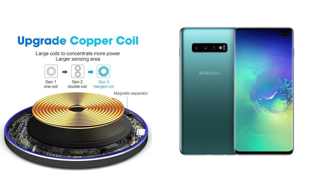 Бездротовий зарядний пристрій Copper до 30W для Motorola ThinkPhone, USB-C, LED Київ - фото 2