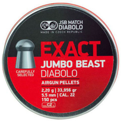 Пульки JSB Exact Jumbo Beast 5,52 мм 150 шт/уп (546387-150) Винница - изображение 1