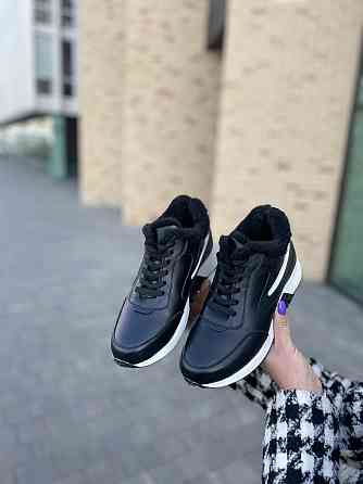 Ditas Кроссовки женские DITAS черный/белый натуральная кожа+замша зима 38р.39р.40р. (5312) Коломия