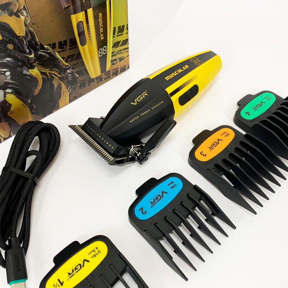 Бездротова машинка для стрижки для дому VGR V-285 Професійний тример гоління RU-28 Київ - фото 3