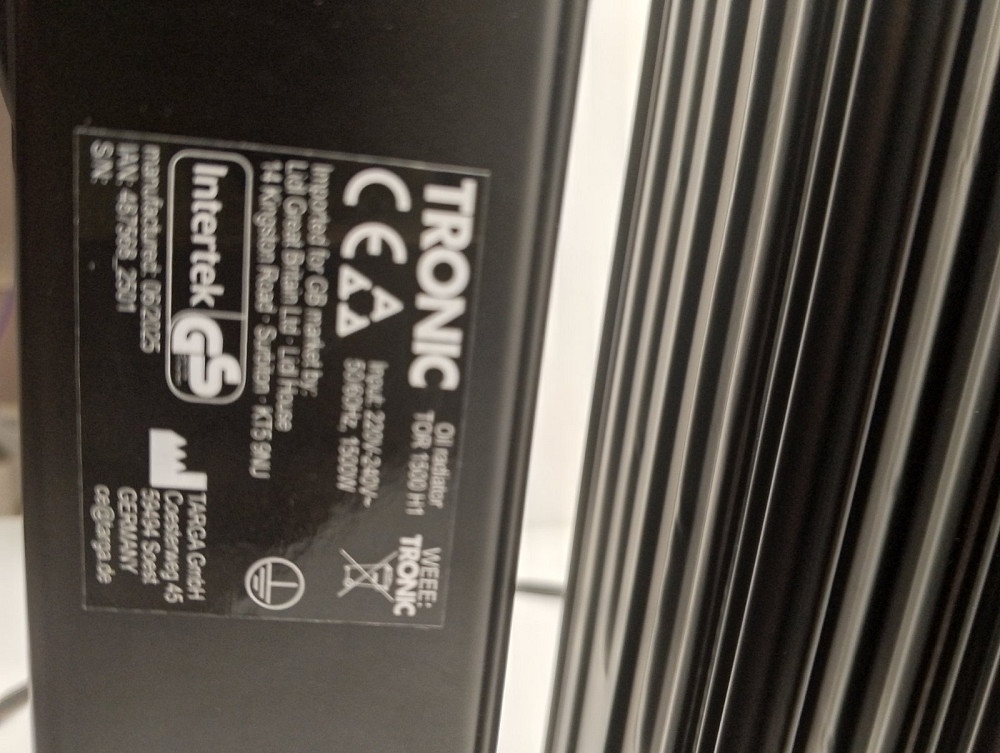 Масляний радіатор Tronic TOR 1500 H1 Луцьк - фото 4