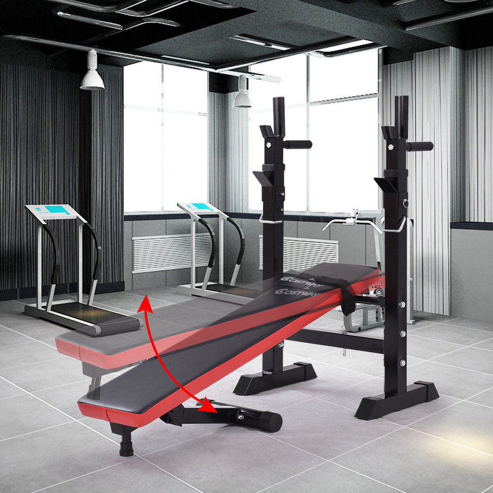 Скамья тренировочная для жима WCG -1080 Стойки, скамьи для жима и приседаний складная Киев - изображение 2