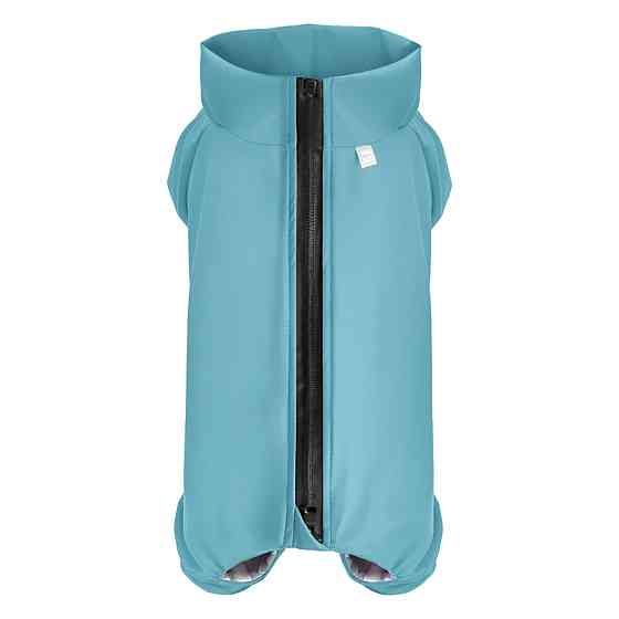 Дощовик для собак WAUDOG Clothes, водонепроникний, S35, В 47-51 см, С 35-39 см, блакитний Київ