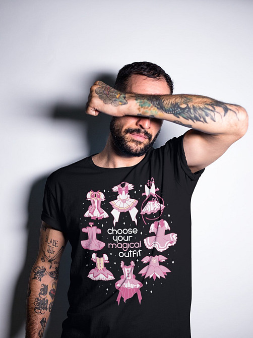 Футболка мужская аниме Мадока Магика Гриеф Сеед оверсайз (S/M/L) Черний AnimeJ0492 Днепр - изображение 3