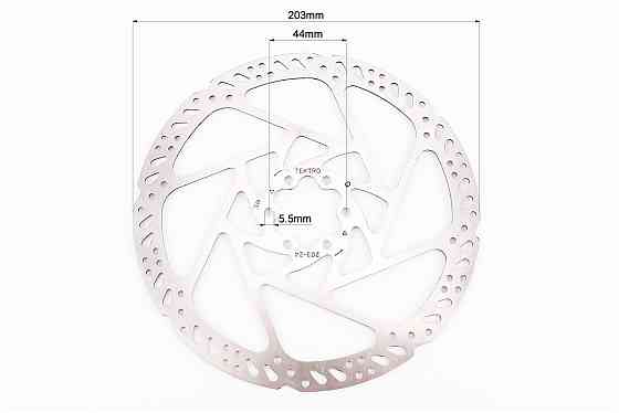 Гальмівний диск 203мм, кріпл. 6 болтів, TR203-24 Киев