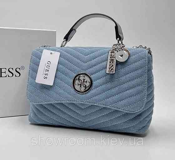 Жіноча сумка на плече Guess (121) блакитна Київ