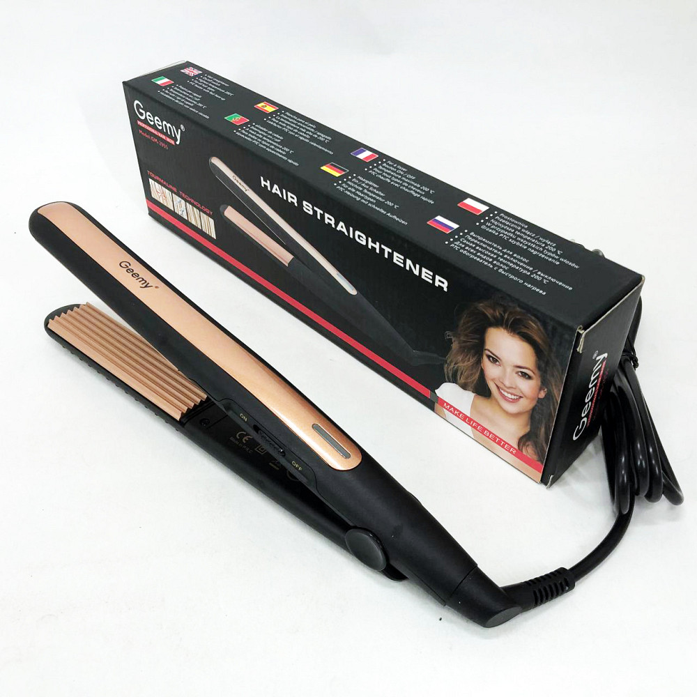 Праска-випрямляч потужна Gemei GM-2955W, Праска для догляду за волоссям, Випрямляч праска щипці FY-10 Івано-Франківськ - фото 10