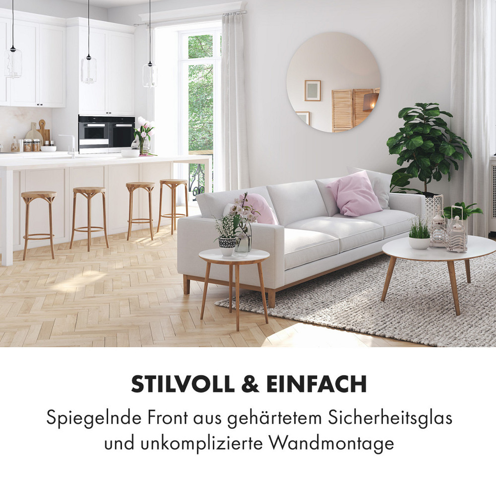 Инфракрасный обогреватель Marvel Mirror 300 Вт с недельным таймером IP54 зеркало круглое (Германия, читать Ровно - изображение 3