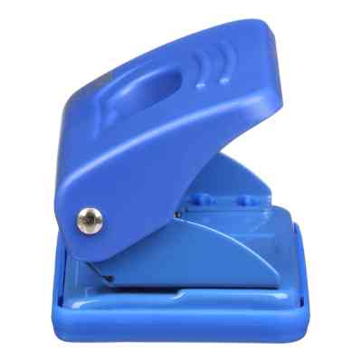 Діркопробивач Buromax пластиковий, до 10 аркушів, 120 х 58 х 59 мм, синій (BM.4015-02) Вінниця