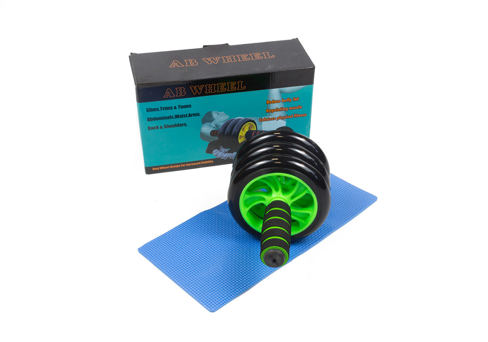 Ролик для пресу EasyFit з килимком Зелений (3 колеса) Коломыя - изображение 2