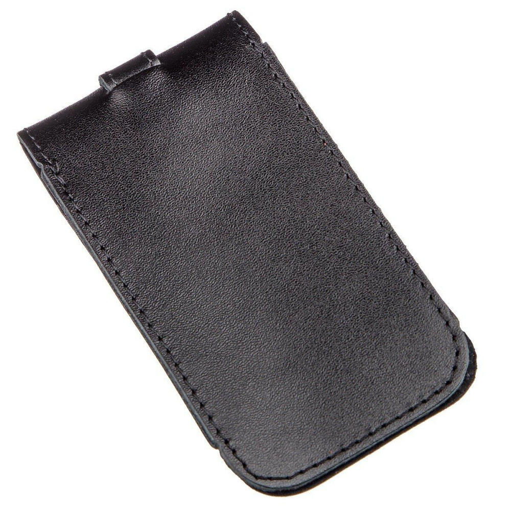 Компактна шкіряна ключниця з хлястиком SHVIGEL 13988 Чорна Київ - фото 2