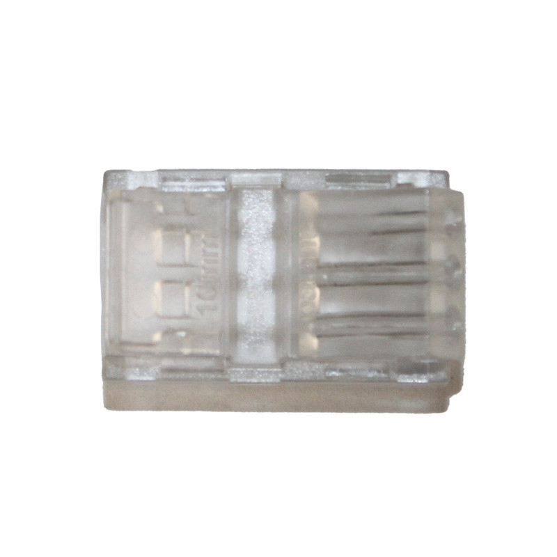 Коннектор прямой 10 мм лента-провод IP65, прозрачный Днепр - изображение 1