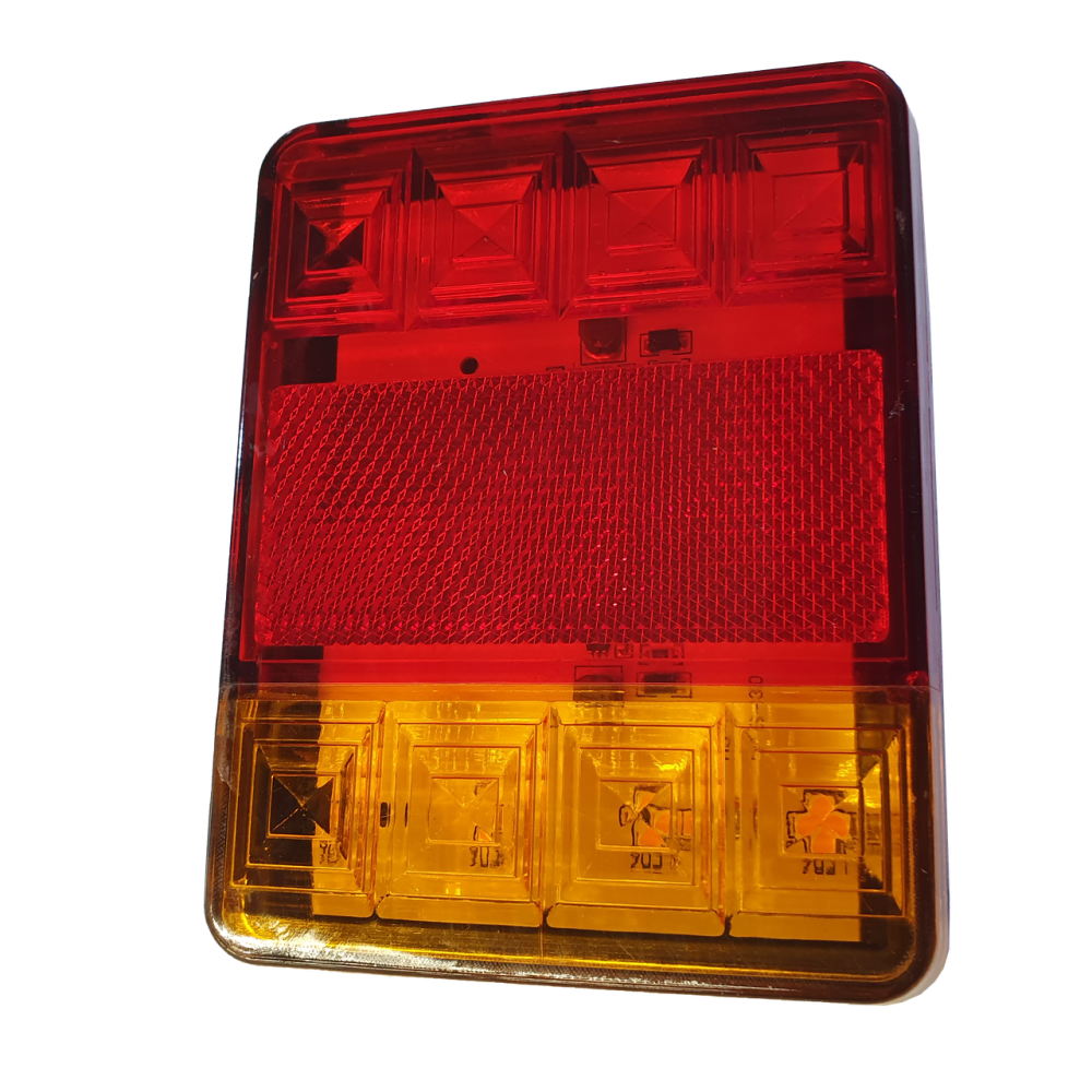 Ліхтар LED задній універсальний 120 х 95 х 22; 12/24/30V; 12 led діодів; + 20 см дріт Мукачево - фото 6