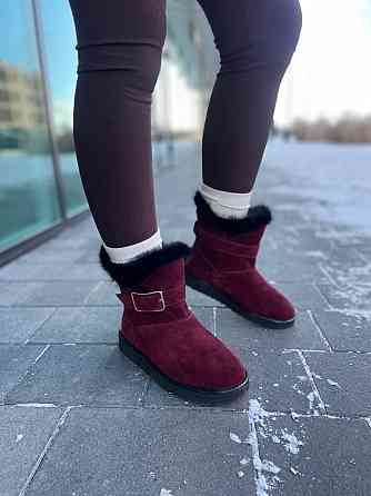 Без бренда Угги жіночі YDG-bellini 1833 бордові (зима, замша натуральна) (1715) 41 Коломыя