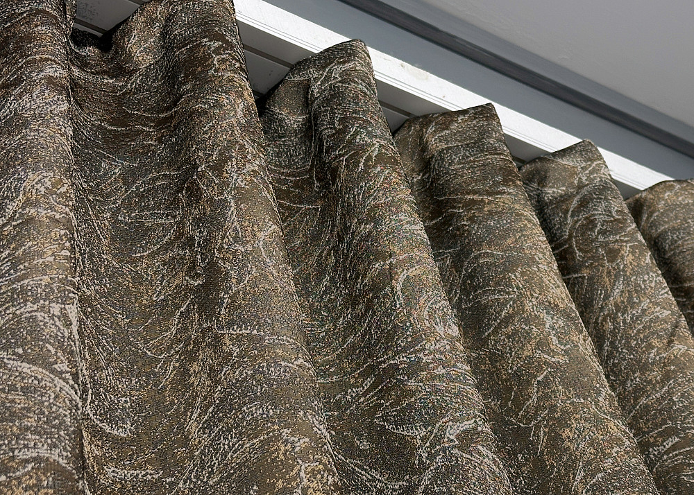 Комплект коротких штор VR-Textil Жаккард Fantasy № 1631ш Капучино 140х170 см 2 шт (35-0290) Киев - изображение 8