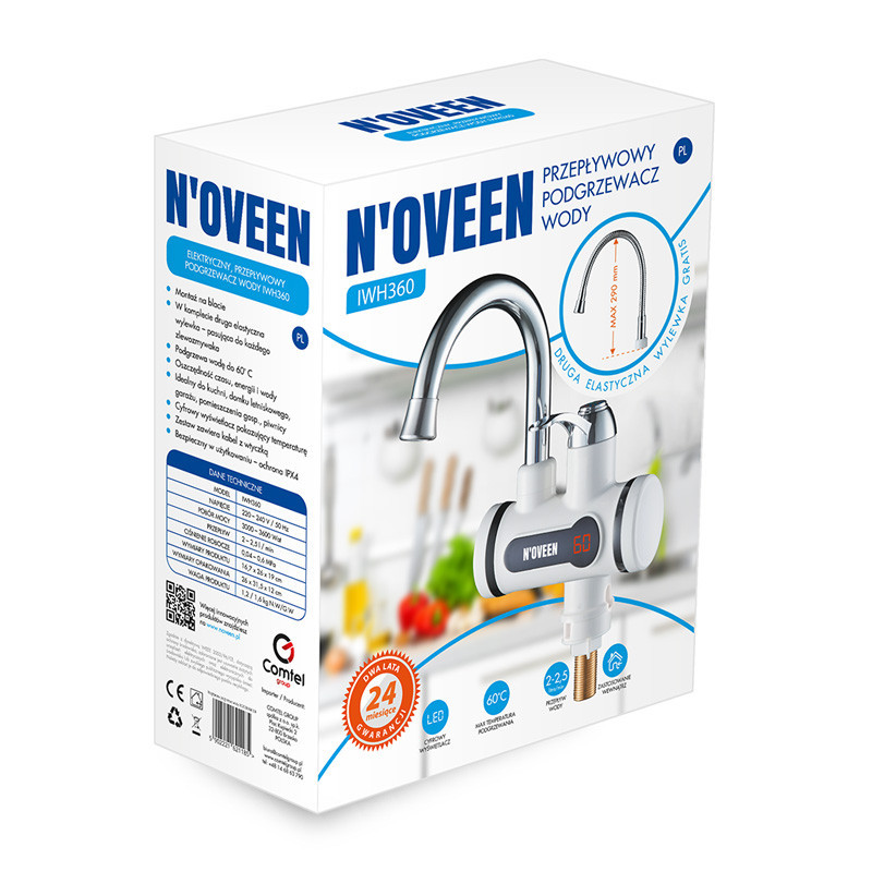 Проточний водонагрівач Noveen IWH360 Київ - фото 5