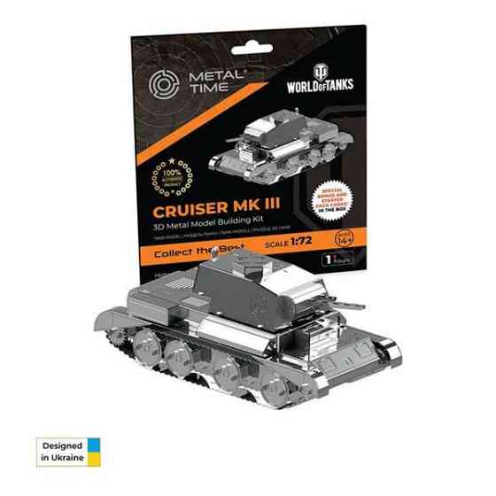 Колекційна модель-конструктор Metal Time World of Tanks танк Cruiser Mk III (MT064) Харків