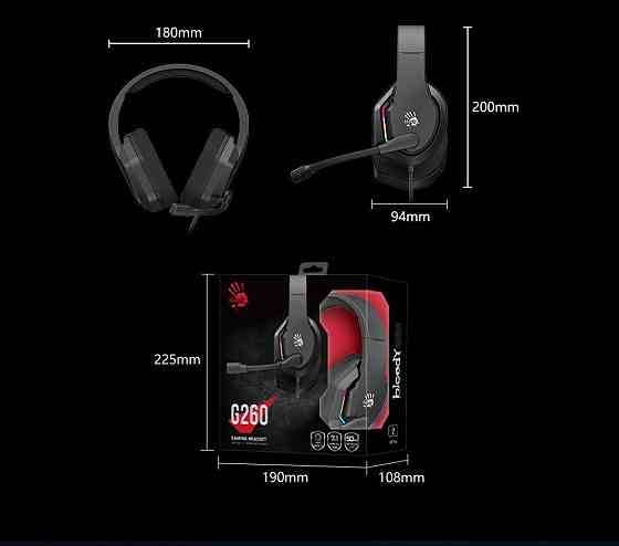 Гарнітура A4Tech Bloody G260 Black Чорний Харьков
