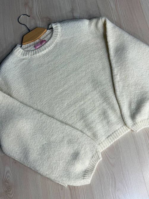 Свитер женский Fancy Matinee 6119 оверсайз меланж, молочний, one size Киев - изображение 4